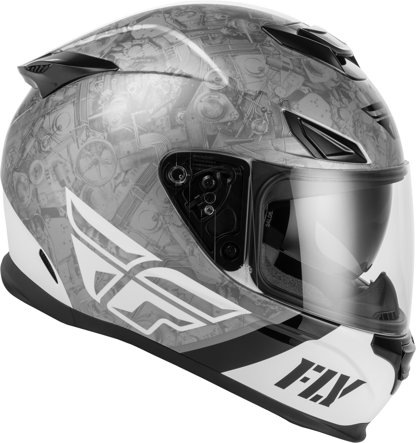 Sentinel Mech Helmet Black/White/Grey Xs