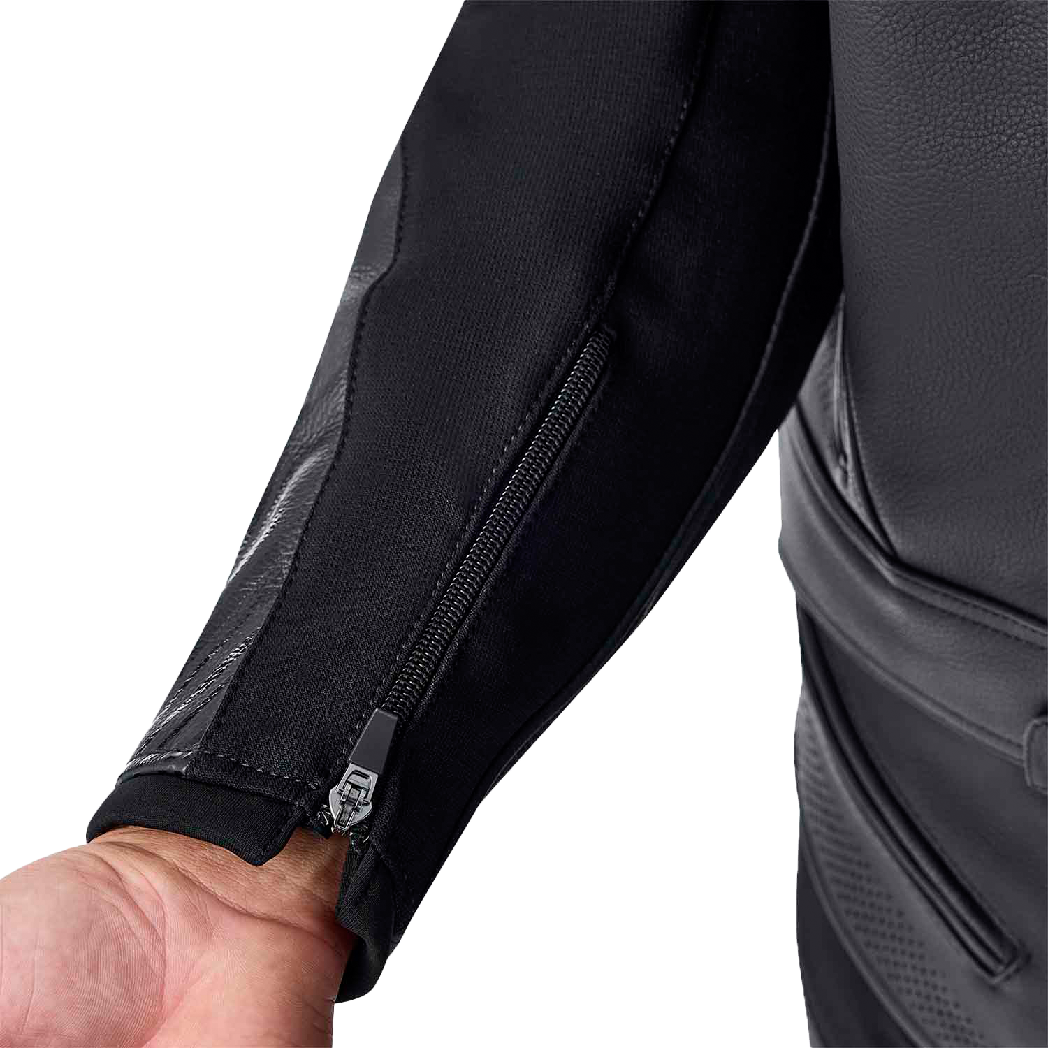 Tractech Evo D3o Jacket Blk/Whi Leather Lg