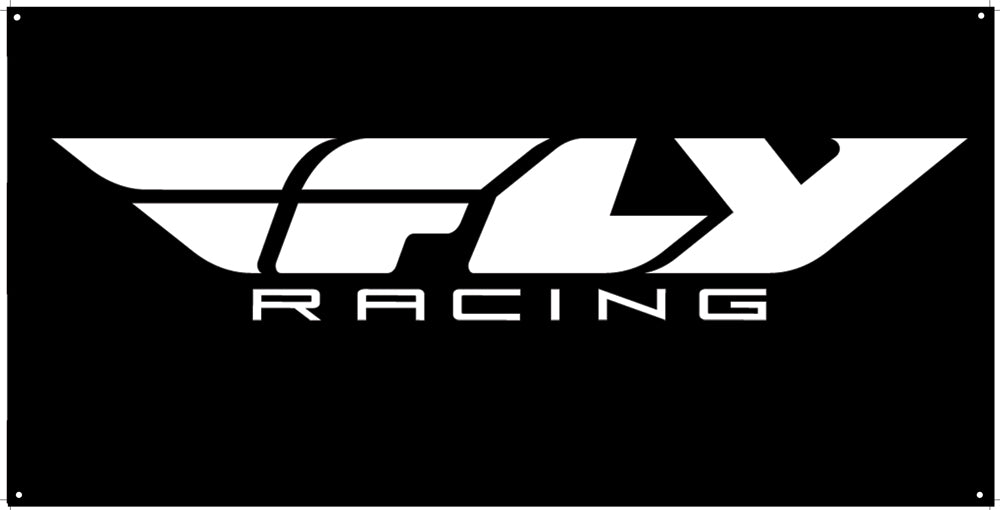 Racing Banner Black 3' X 6'