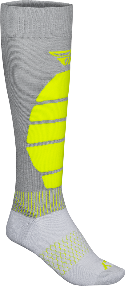 Snow Performance Coolmax Sock Grey/Hi Vis Lg/Xl