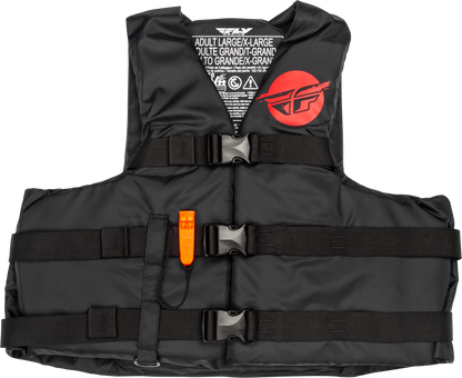 Nylon Flotation Vest Black/Red Sm/Md