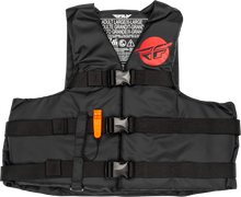 Nylon Flotation Vest Black/Red 2x