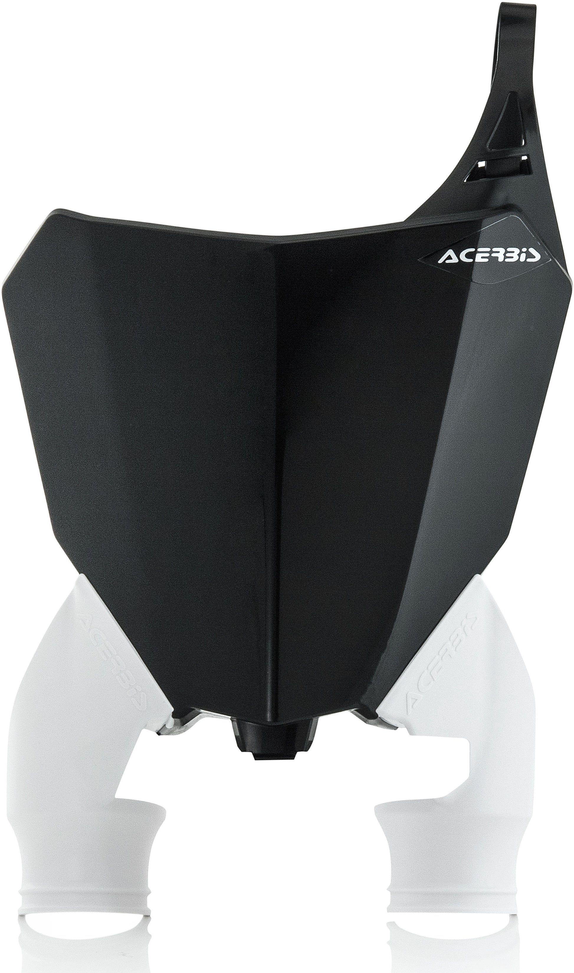 Front Number Plate Black/White