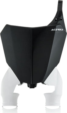 Front Number Plate Black/White