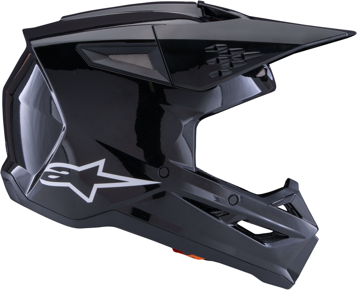 Sm3 Solid Helmet Black Glossy Md
