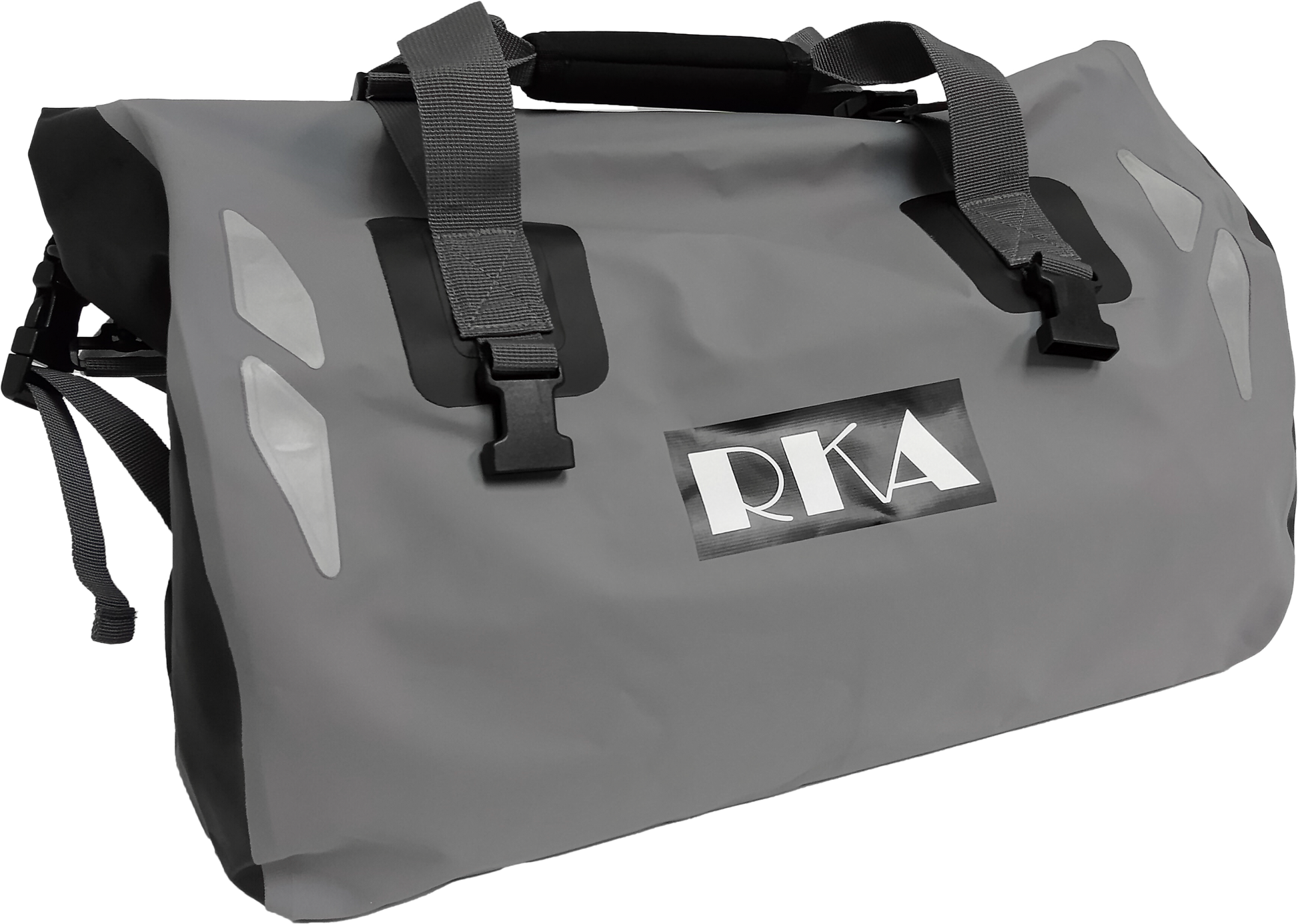 Rugged Motorcycle Duffel Bag Waterproof 30l Black/Grey