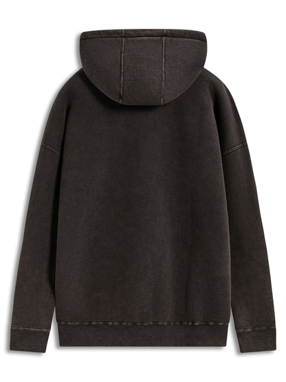 Infinite Washed Ovrsizd Hoodie Washed Black Sm