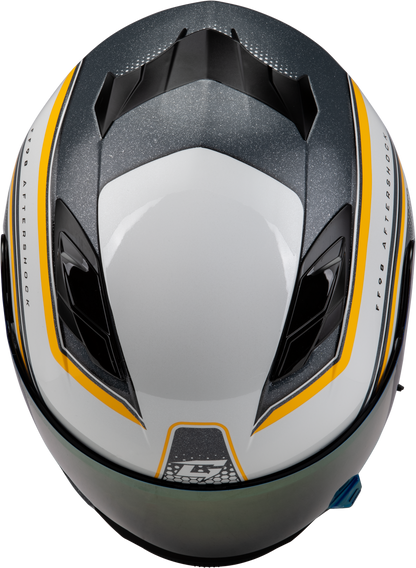Ff 98 Aftershock Helmet White/Metallic Silver Lg
