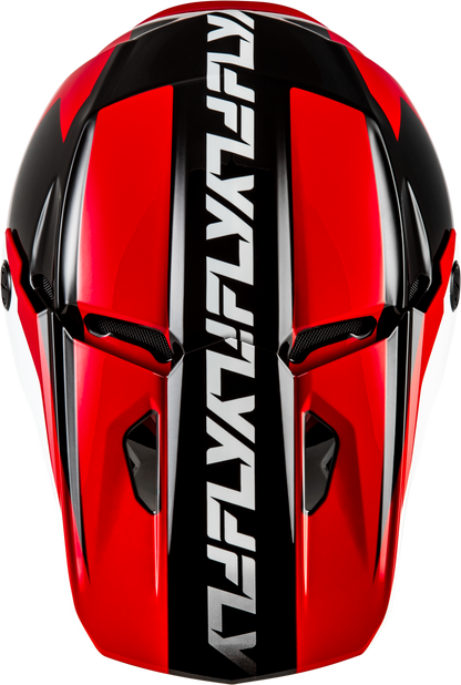 Kinetic Crest Helmet Red/Black/White Xs