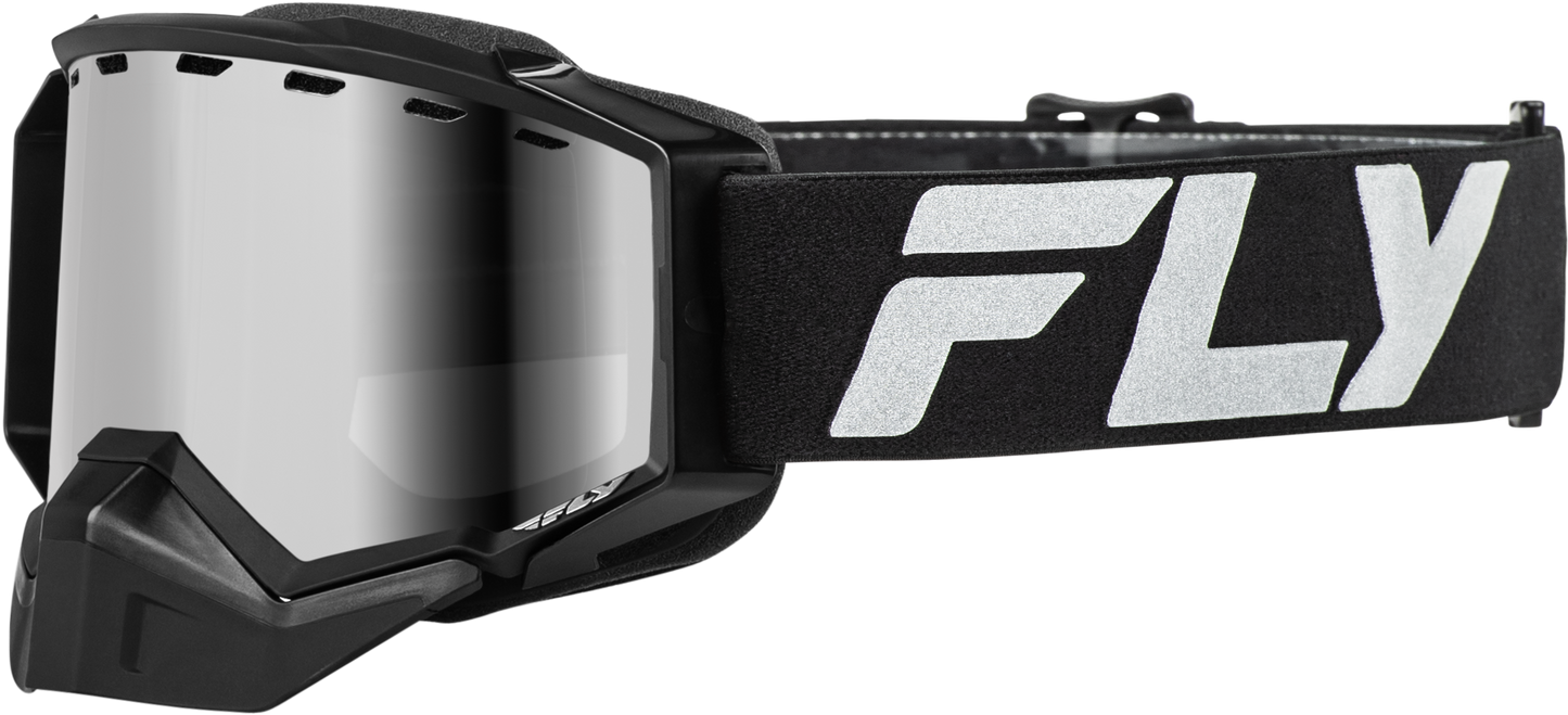 Zone Elite Snw Goggle Blk/Slvr W/ Sil Mirr/Polarized Smk Lens