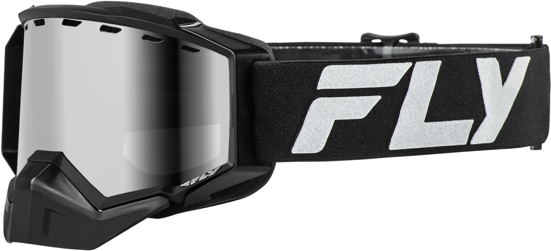 Zone Elite Snw Goggle Blk/Slvr W/ Sil Mirr/Polarized Smk Lens