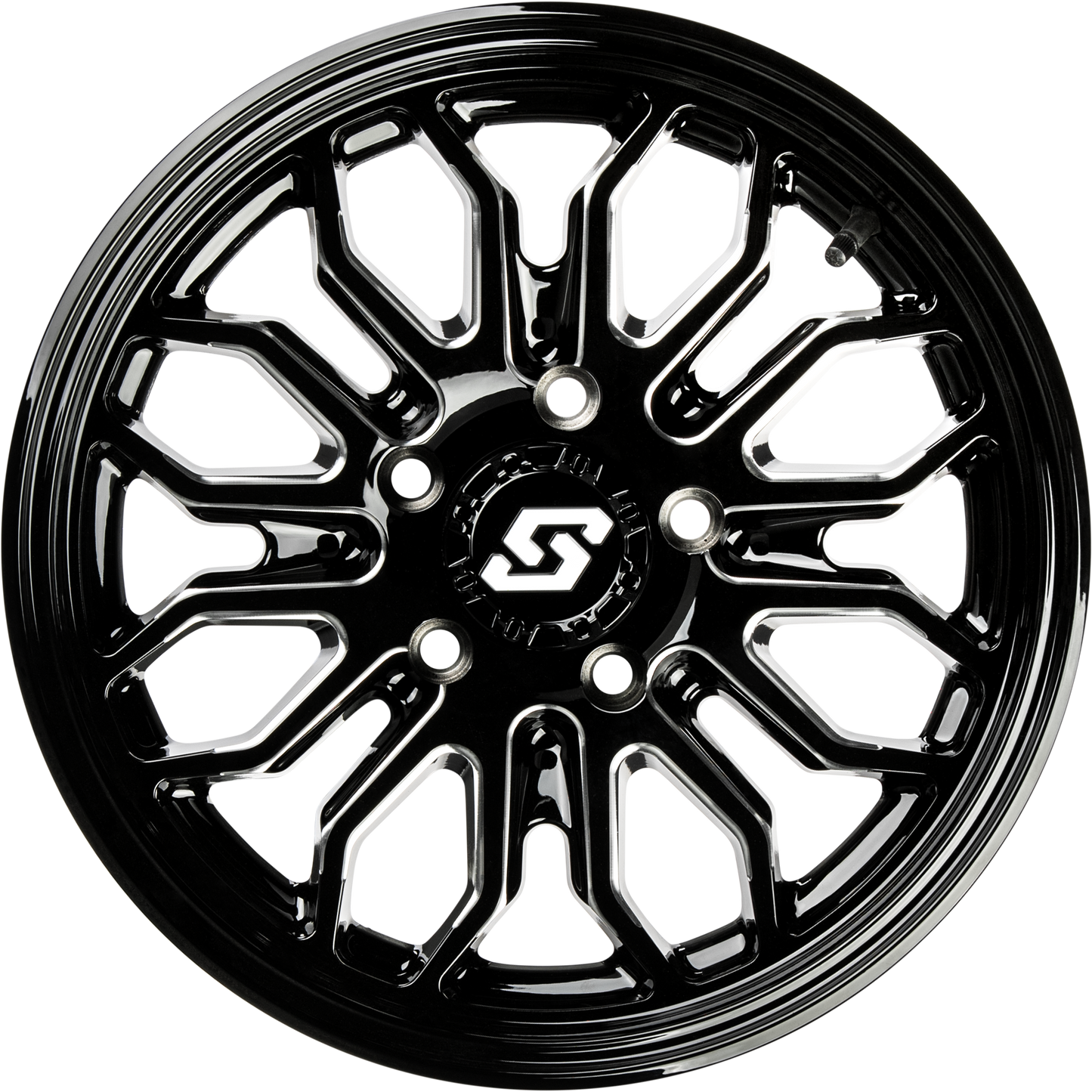Onyx Wheel 14x7 4/110  47mm Blk/Machined