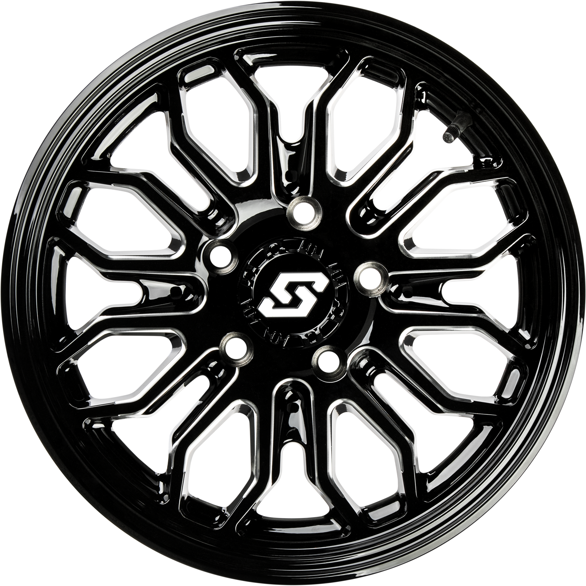 Onyx Wheel 14x7 4/110  47mm Blk/Machined