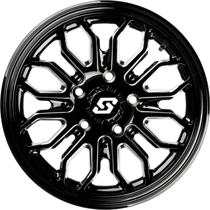 Onyx Wheel 14x7 4/110  47mm Blk/Machined