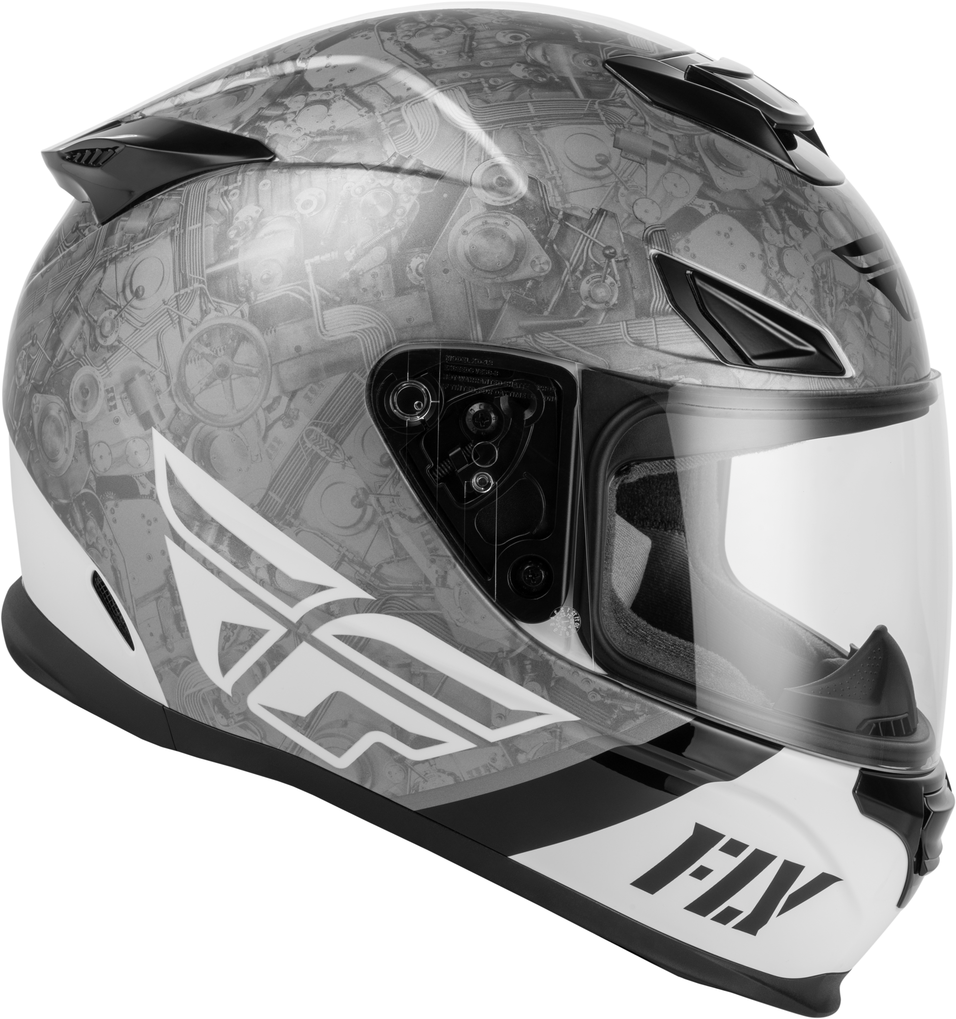 Sentinel Mech Helmet Black/White/Grey Xs