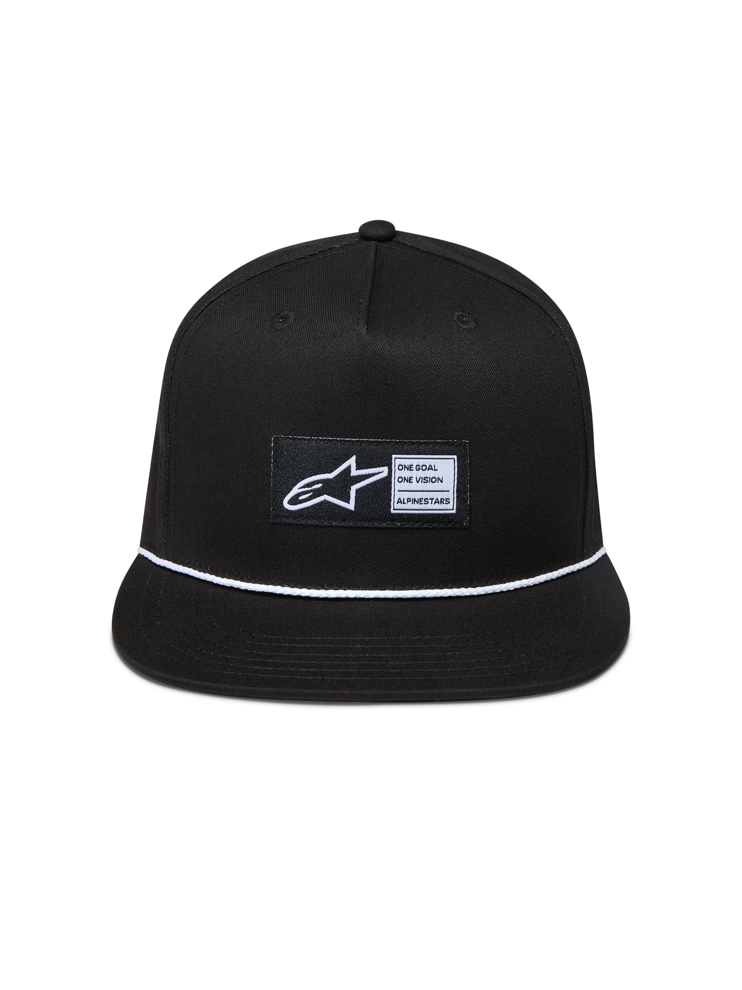 Label Snapback Hat Black