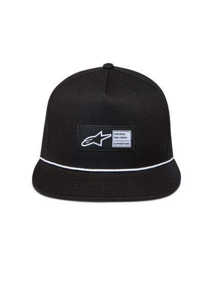 Label Snapback Hat Black