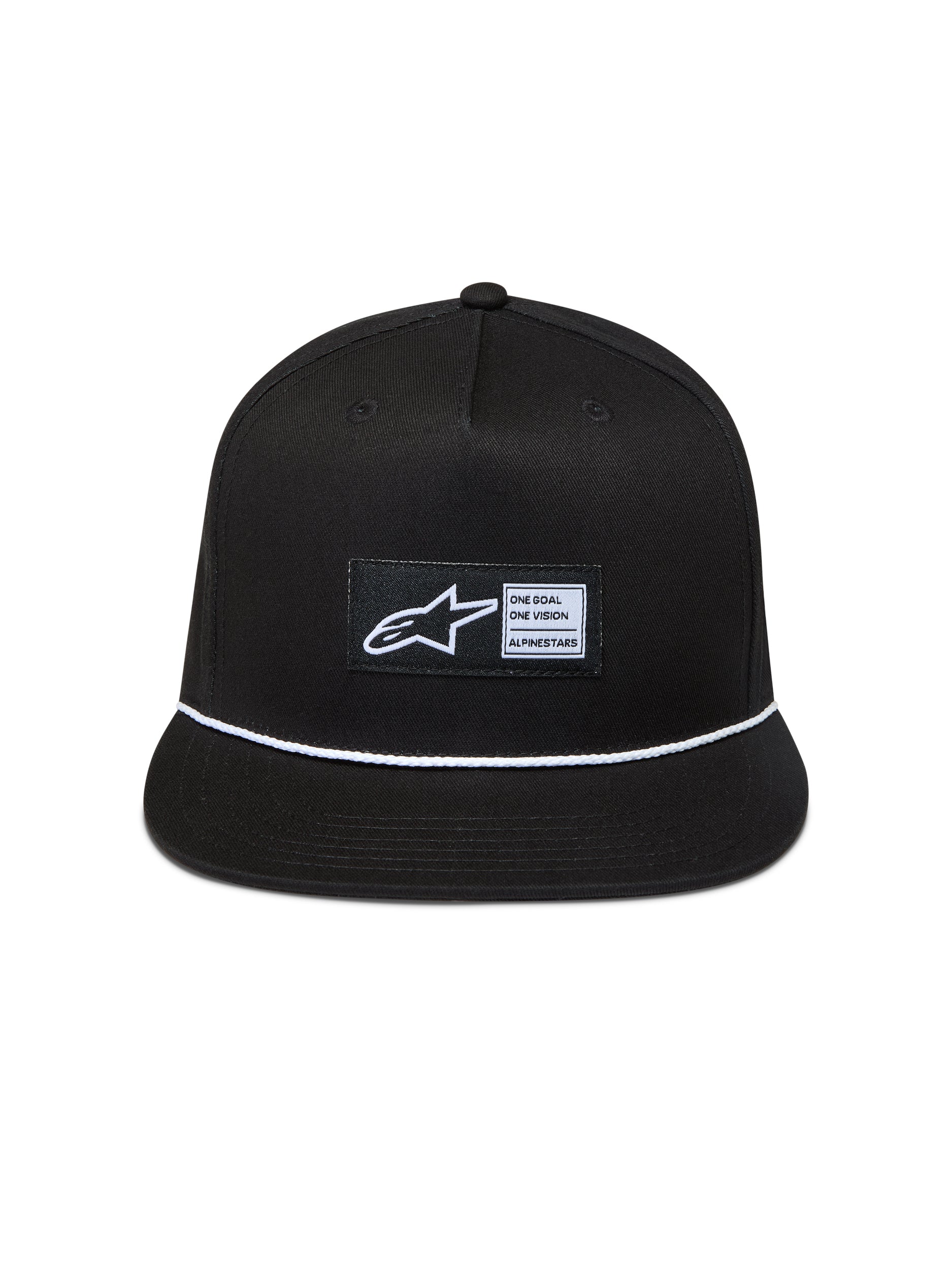 Label Snapback Hat Black
