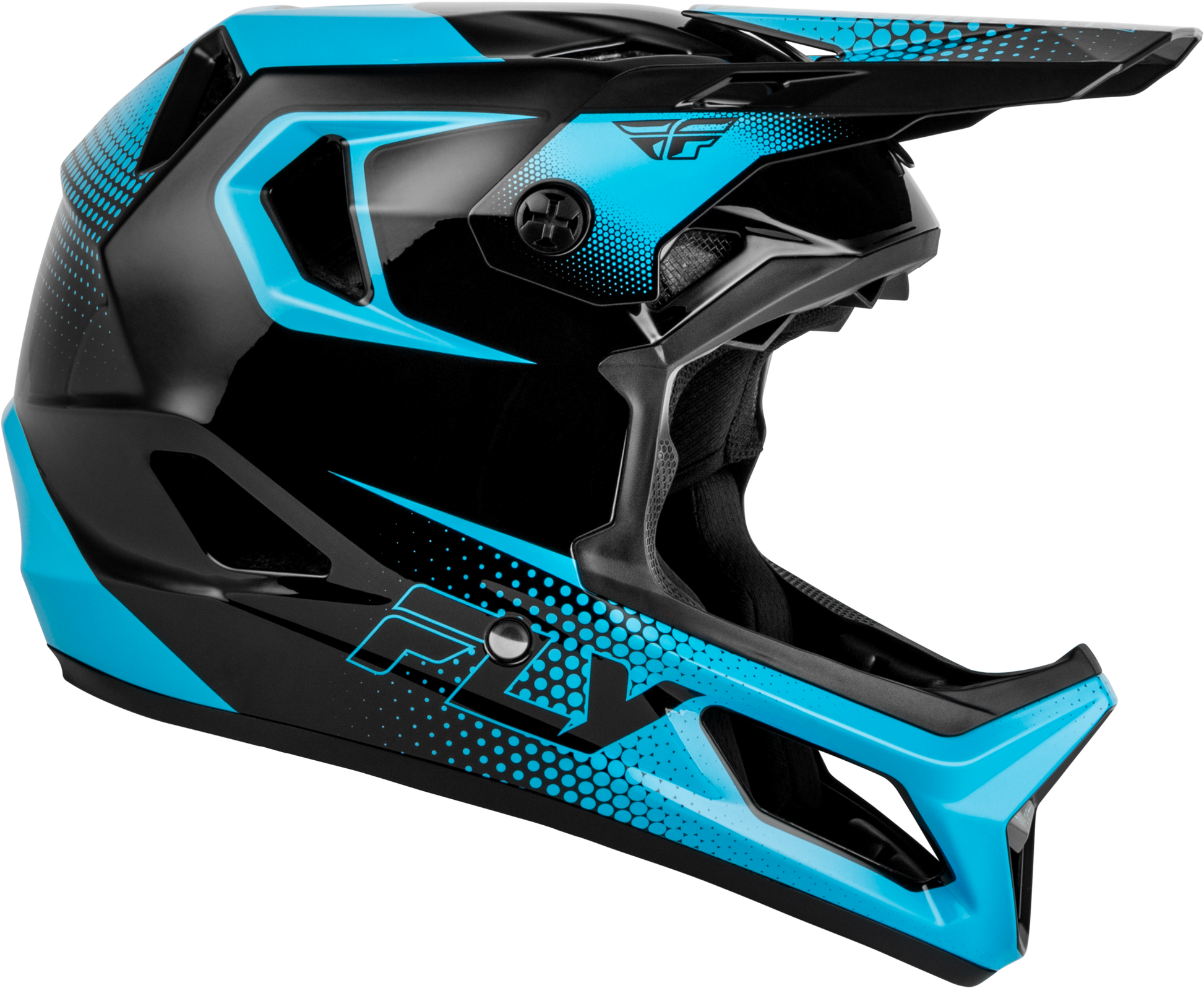 Rayce Sonar Bicycle Helmet Black/Electric Blue Lg
