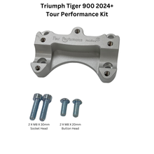 Handlebar Risers Silver Tri