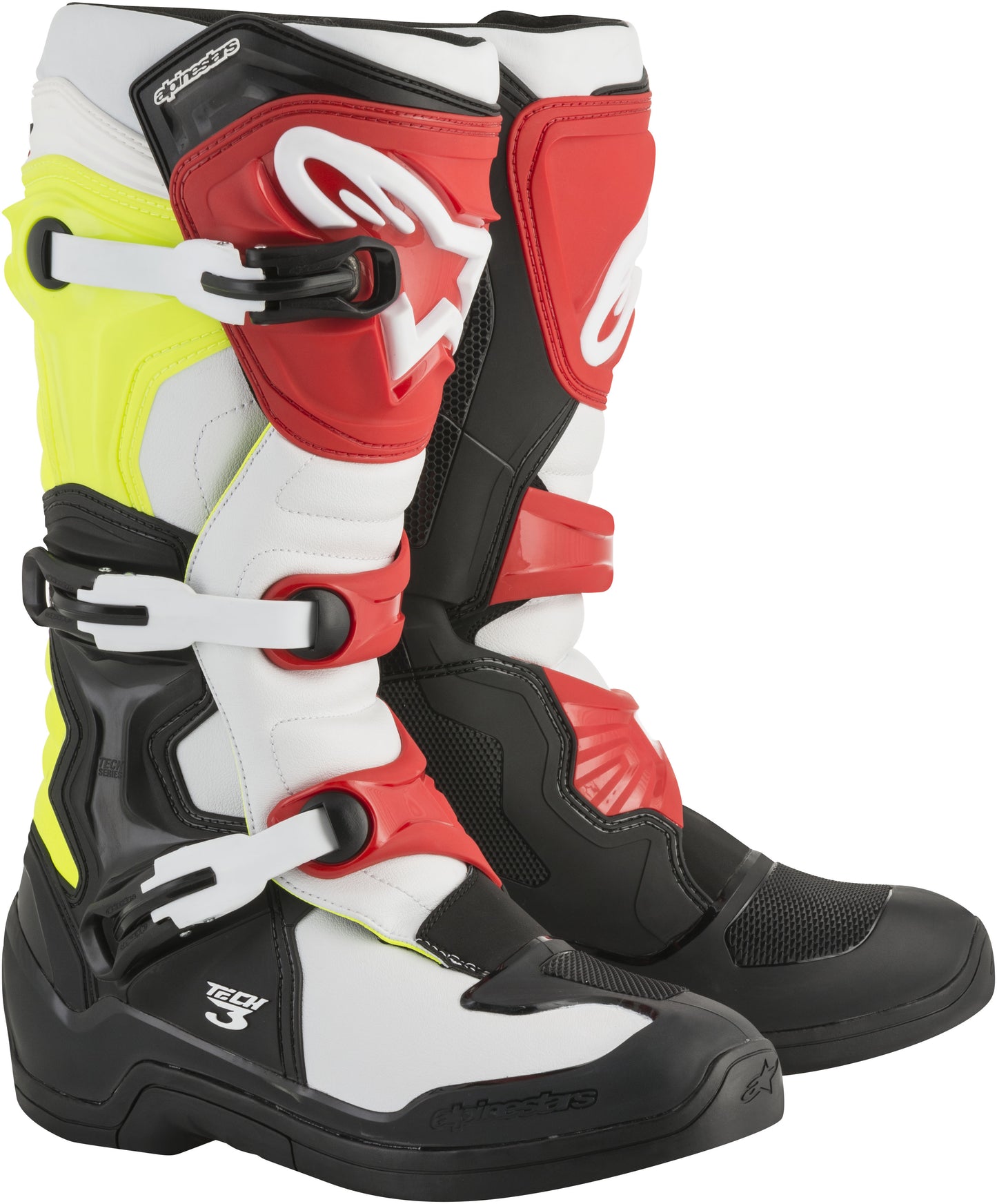 Tech 3 Boots Black/White/Yellow Sz 09