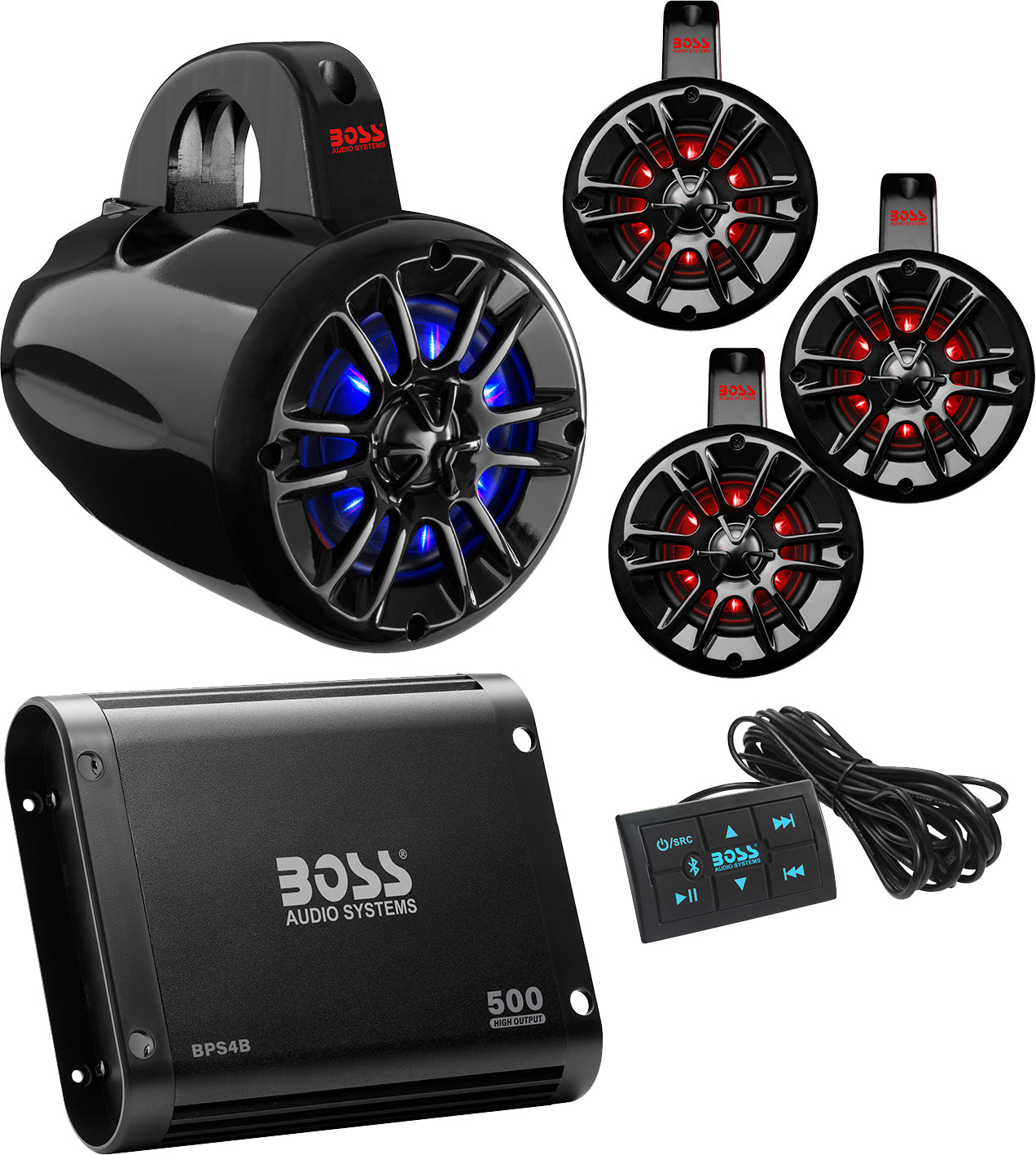 Universal 4 Speaker Kit For Utv