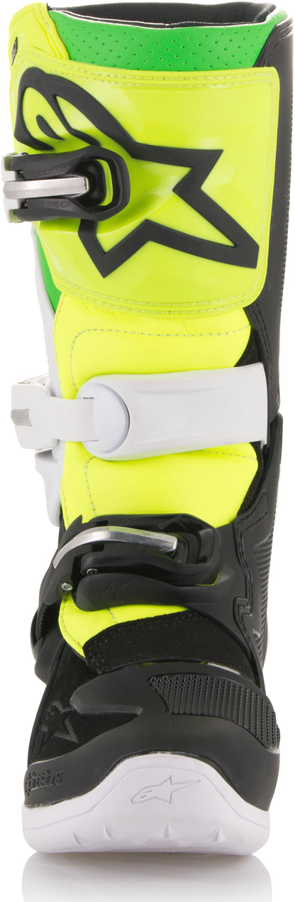 Tech 7s Prodigy Boots Black/White/Yellow Sz 08