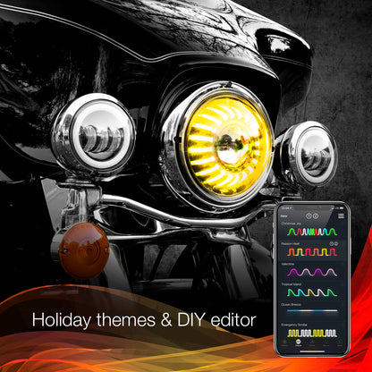 7" Xkchrome Rgb Headlight