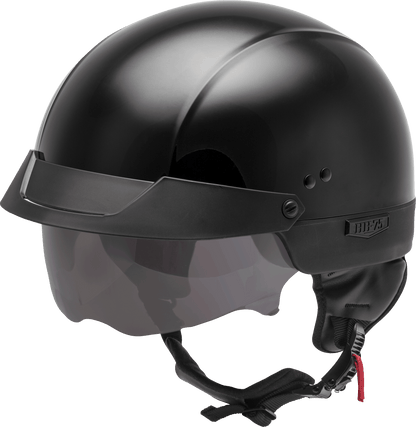 Hh 75 Half Helmet Black Md