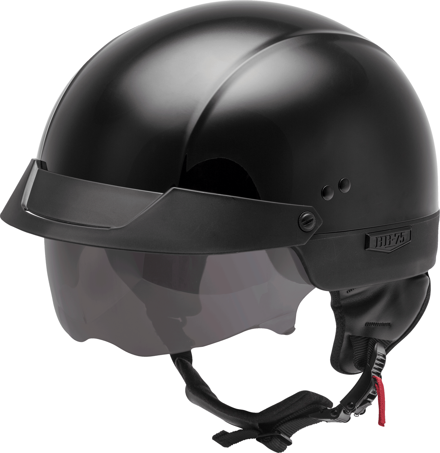 Hh 75 Half Helmet Black Sm