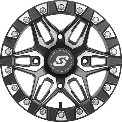Split 6 Bdlk Wheel 14x10 4/156 5+5 (0mm) Blk/Machined