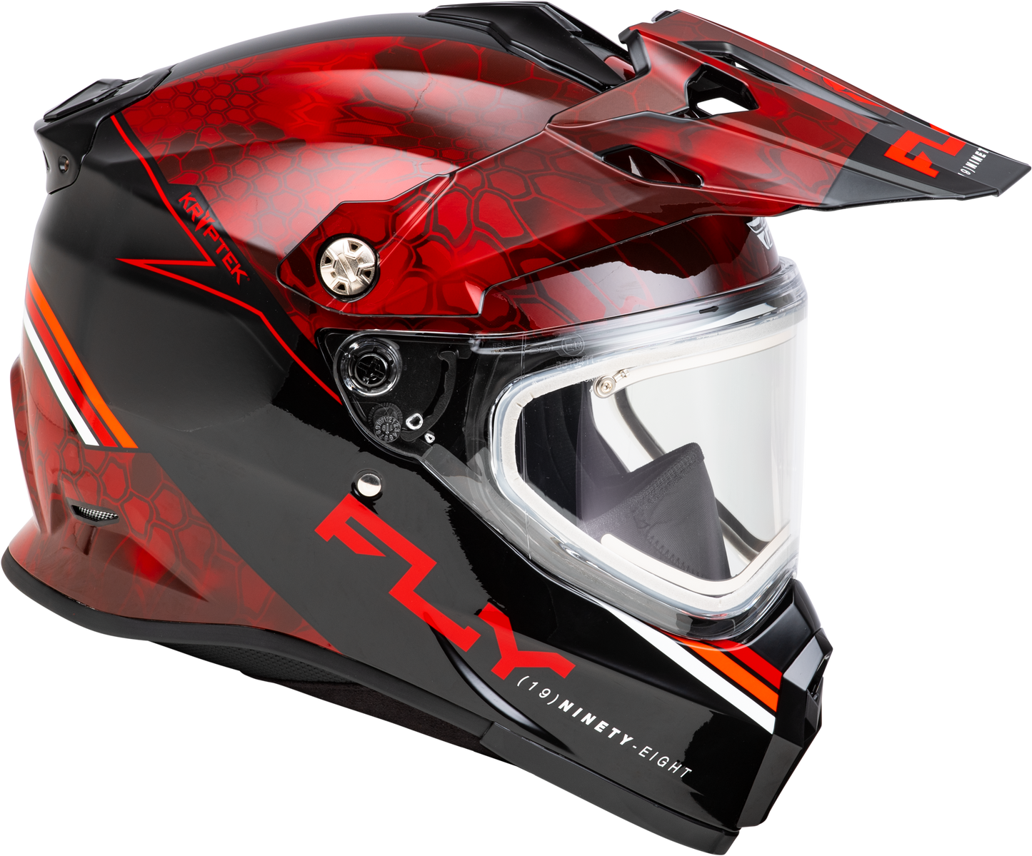 Trekker Cw Conceal Helmet Elec Shld Red/Black Xl