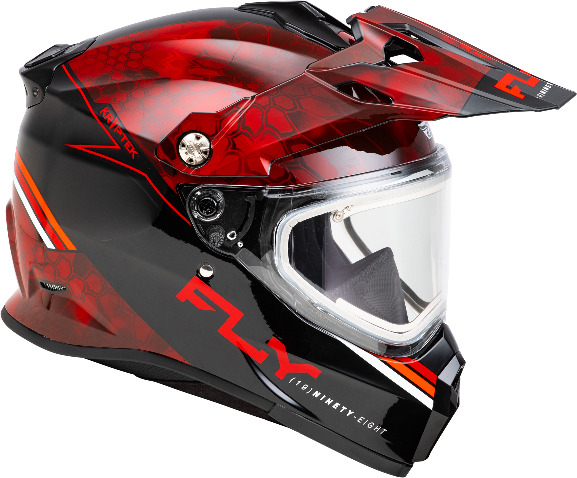 Trekker Cw Conceal Helmet Elec Shld Red/Black Xl