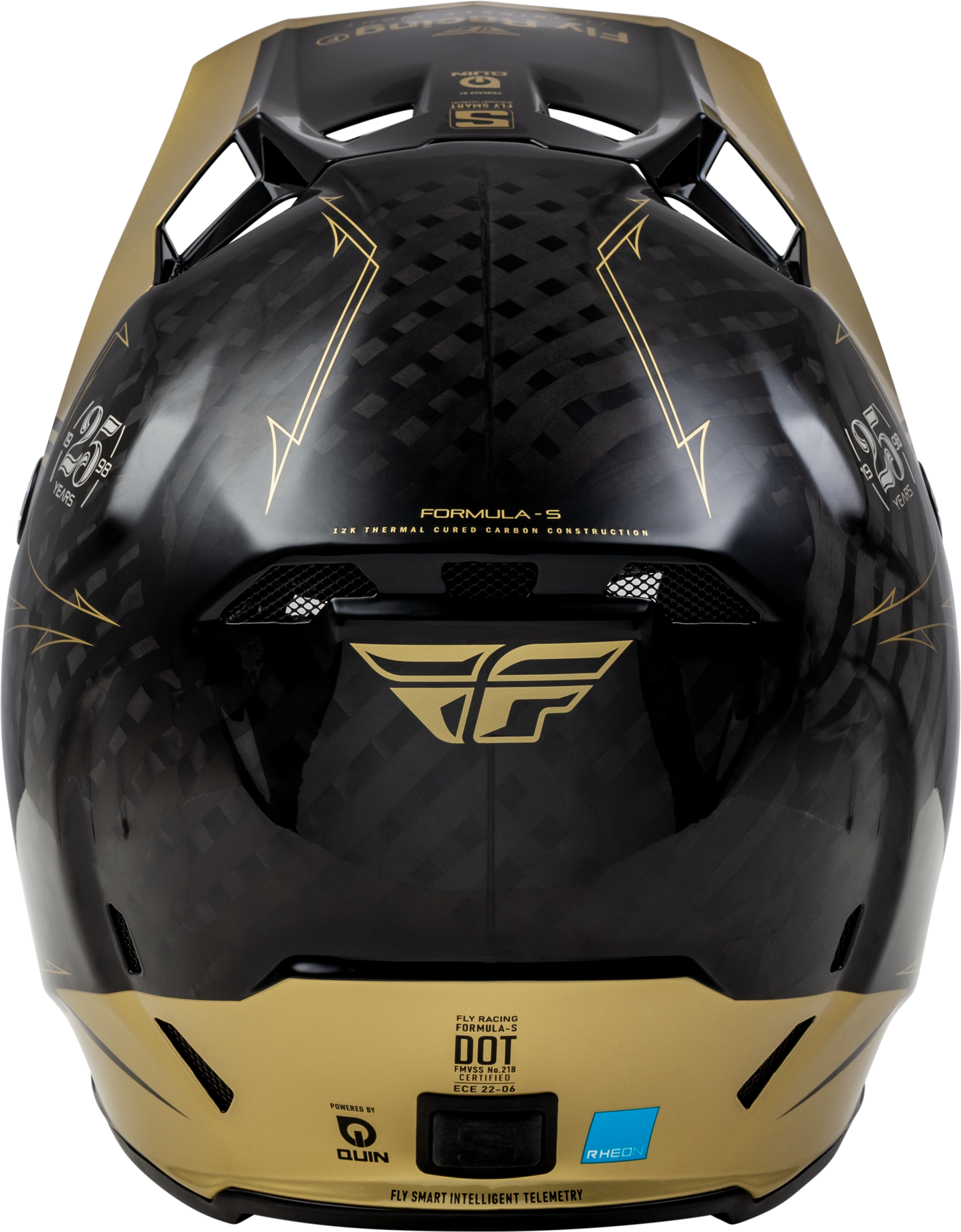Youth Formula S Carbon Legacy Helmet Black/Gold Yl