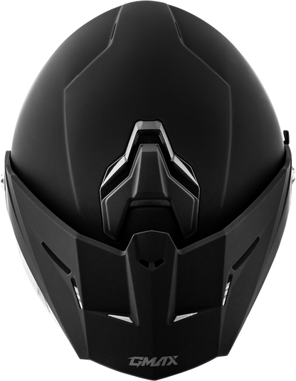 Md 74 Solid Helmets Matte Black Sm