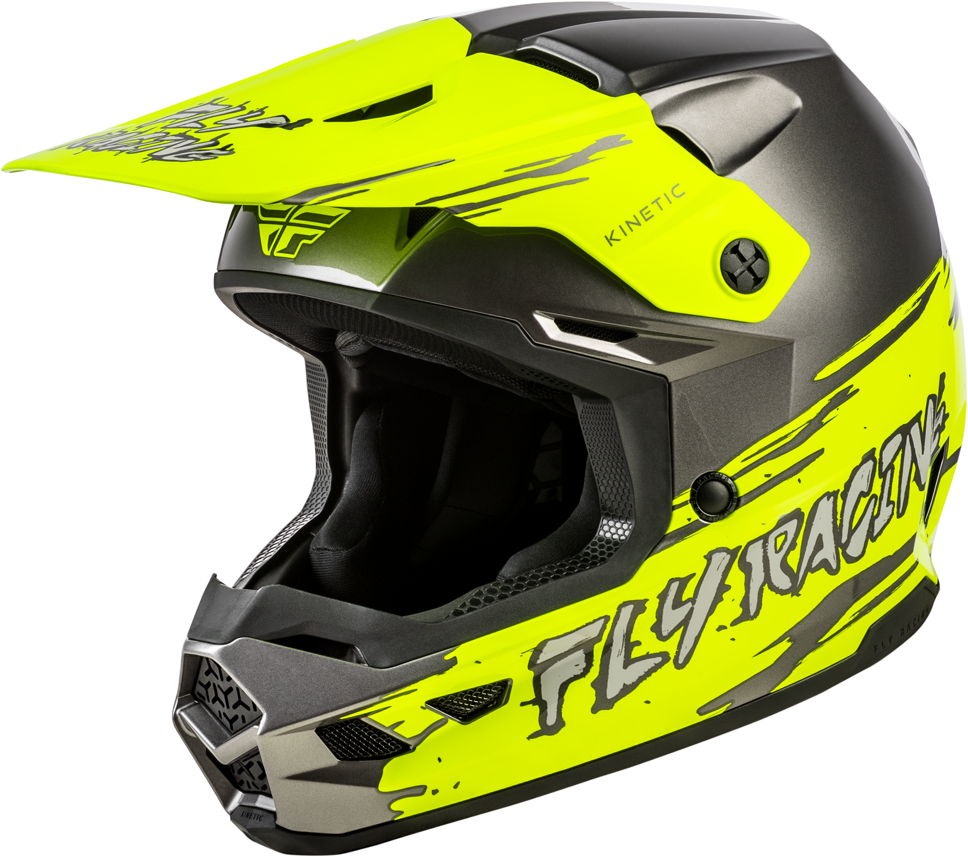 Youth Kinetic Surge Helmet Grey/Hi Vis Yl