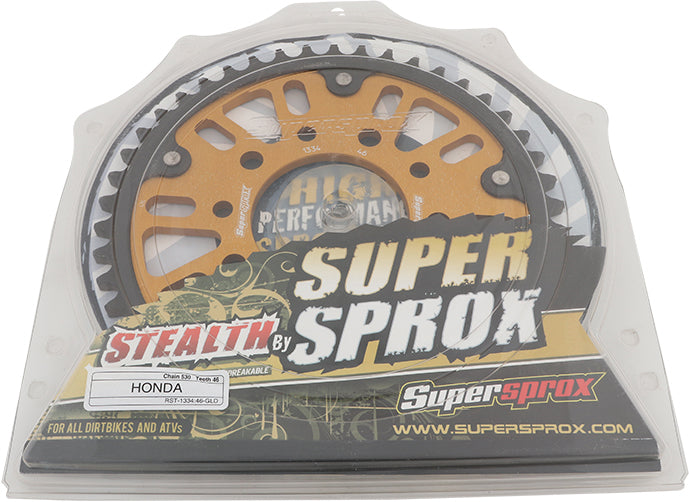 Rear Stealth Sprocket Alu/Stl 46t 530 Gld Tri