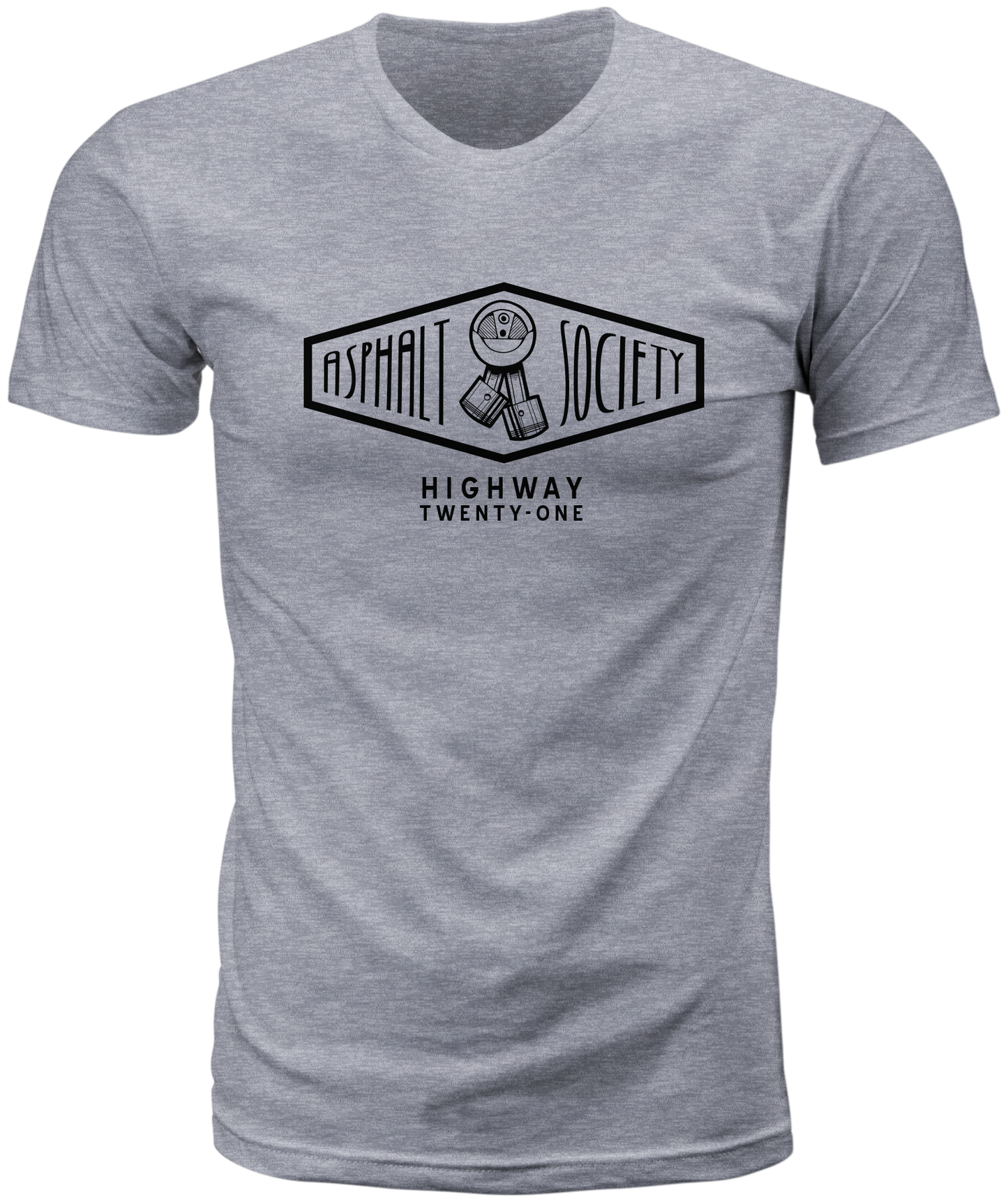 Asphalt Society Tee Heather Grey Sm