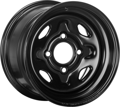 Sedona Steel 12x7 4/110 5+2 Blk Front