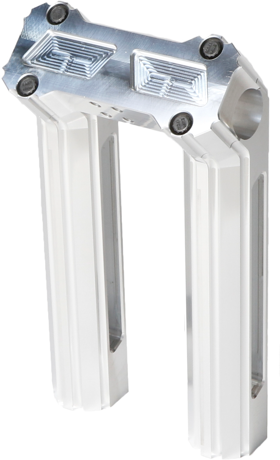 H/D Billet Risers 8" Raw Kickback