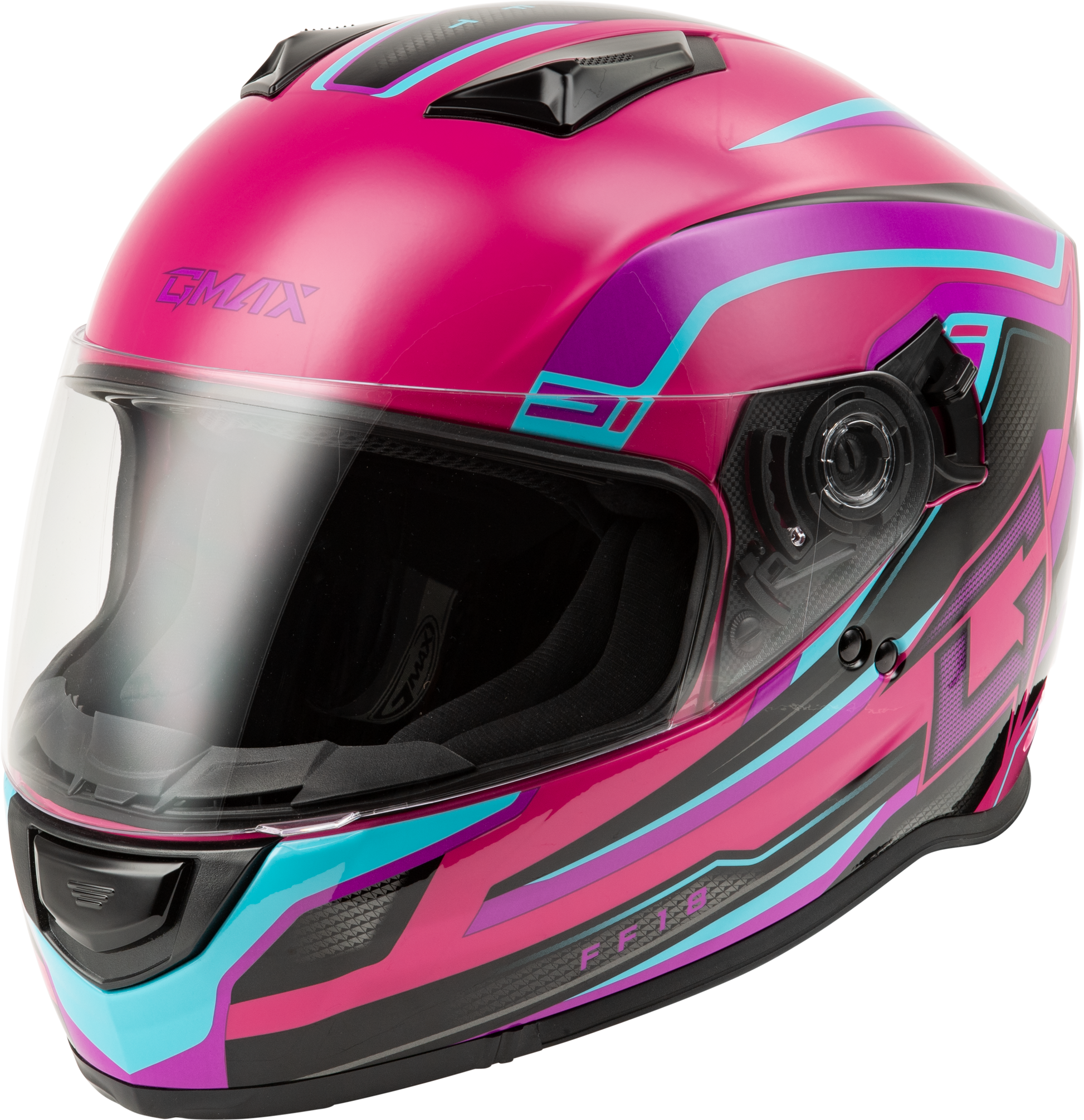 Ff 18 Drift Helmet Pink/Blue/Black Md