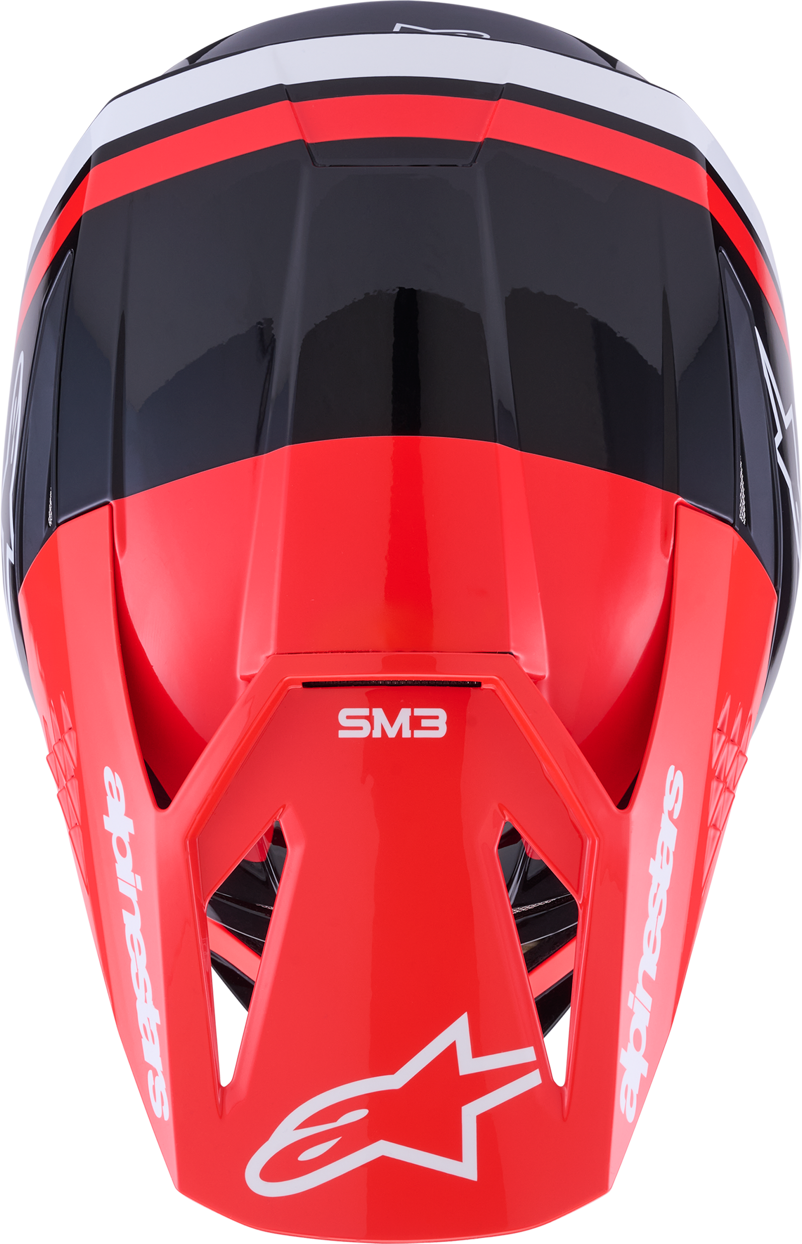 Sm3 Radium Helmet Blk/Red Fluo/White Glossy Xl
