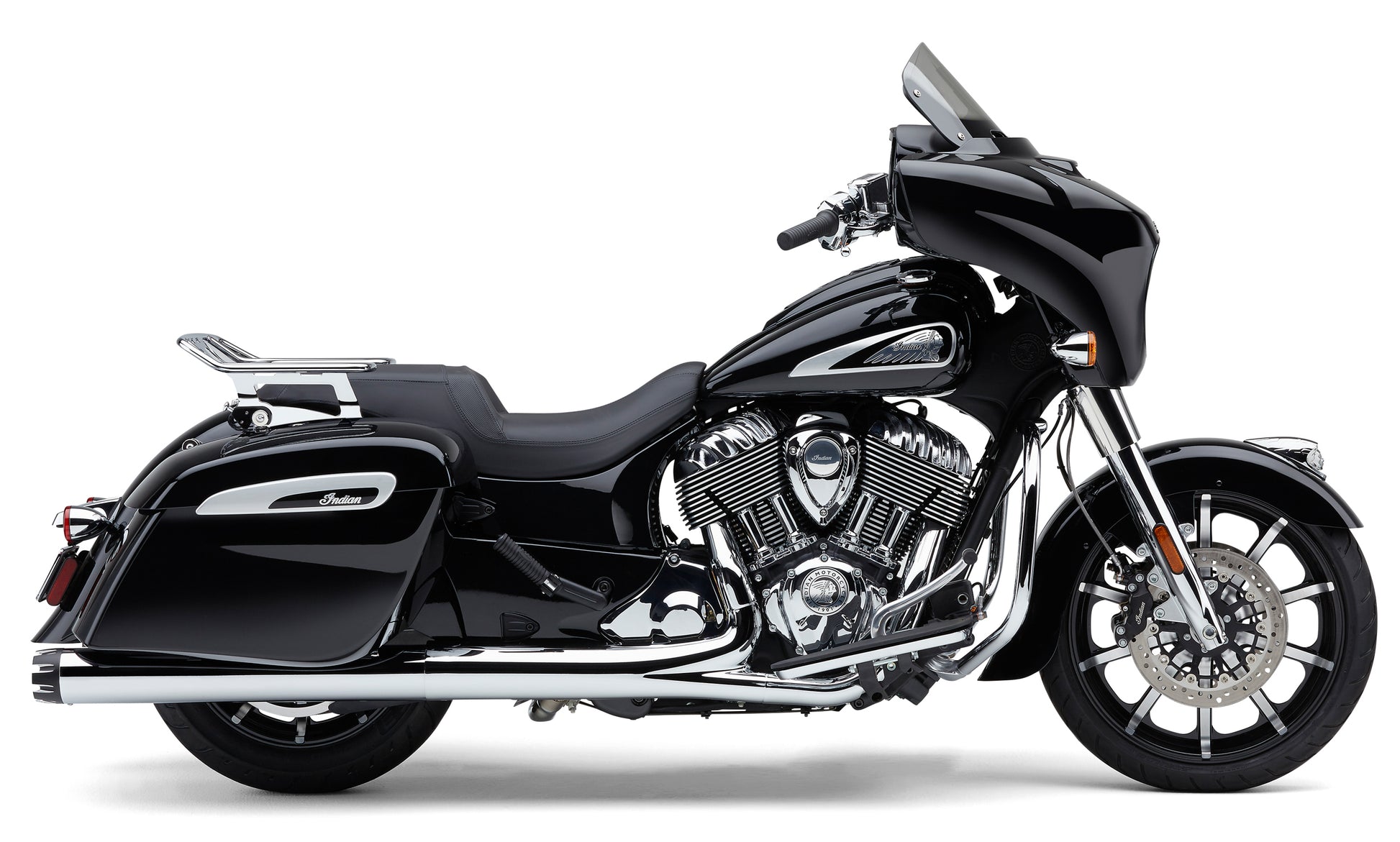 4" Nh Dual Cut Slip Ons Chrome Indian Gen 1 Bag