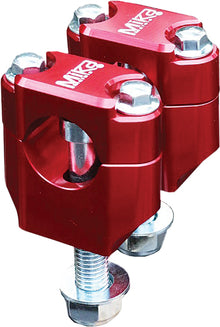 Bar Clamps Rubber Mounted 7/8" Red