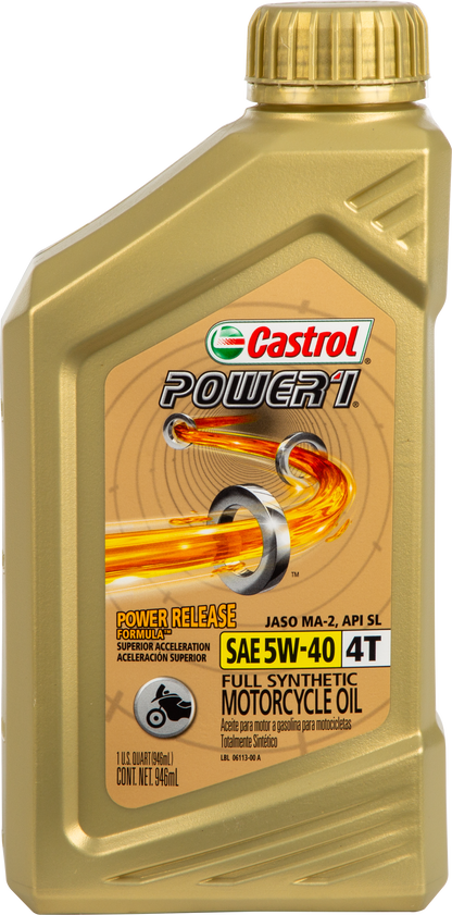 Power 1 Synthetic Oil 4t 5w40 1qt