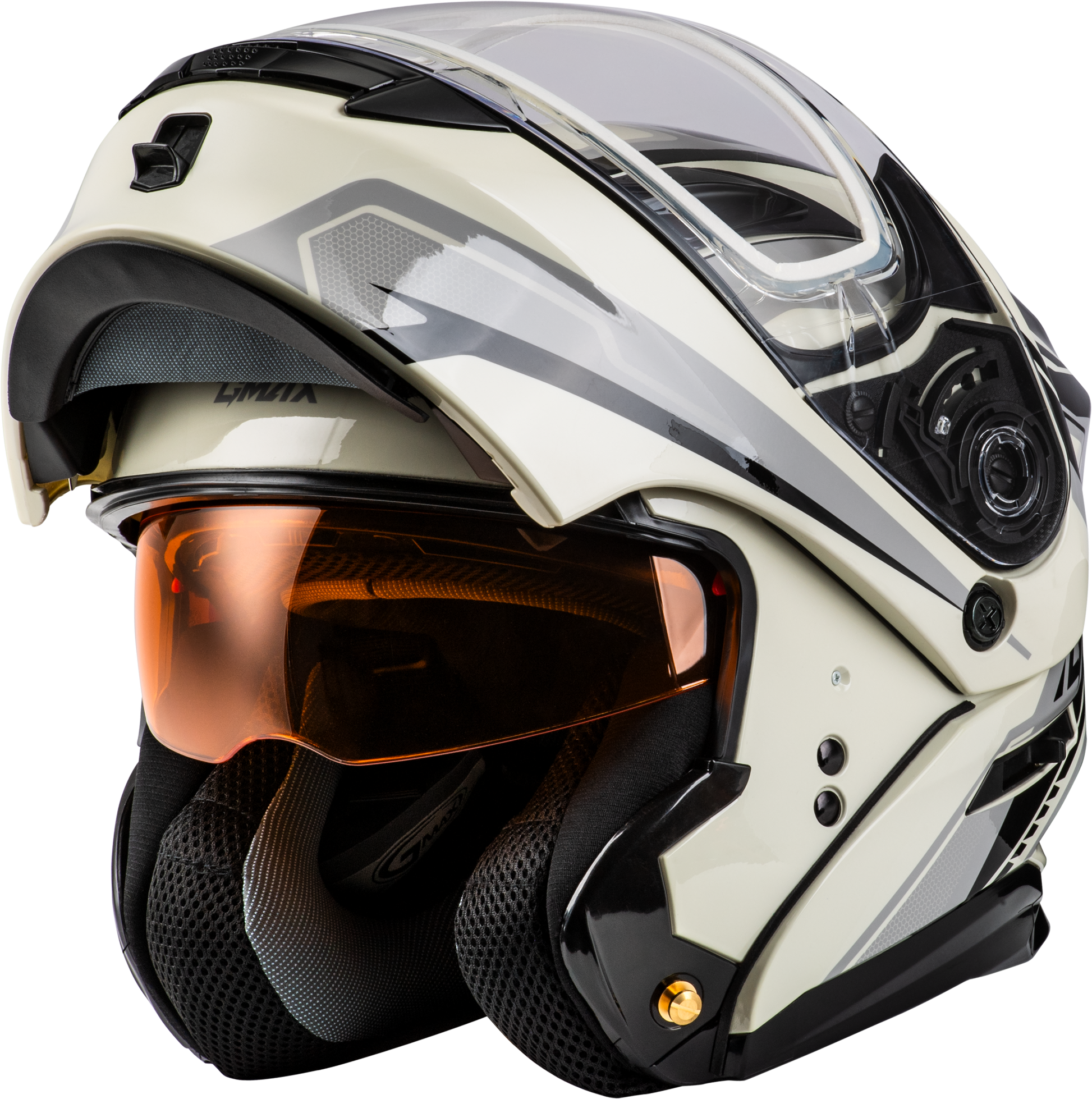 Md 01s Transistor Snow Helmet White/Grey/Black Xs