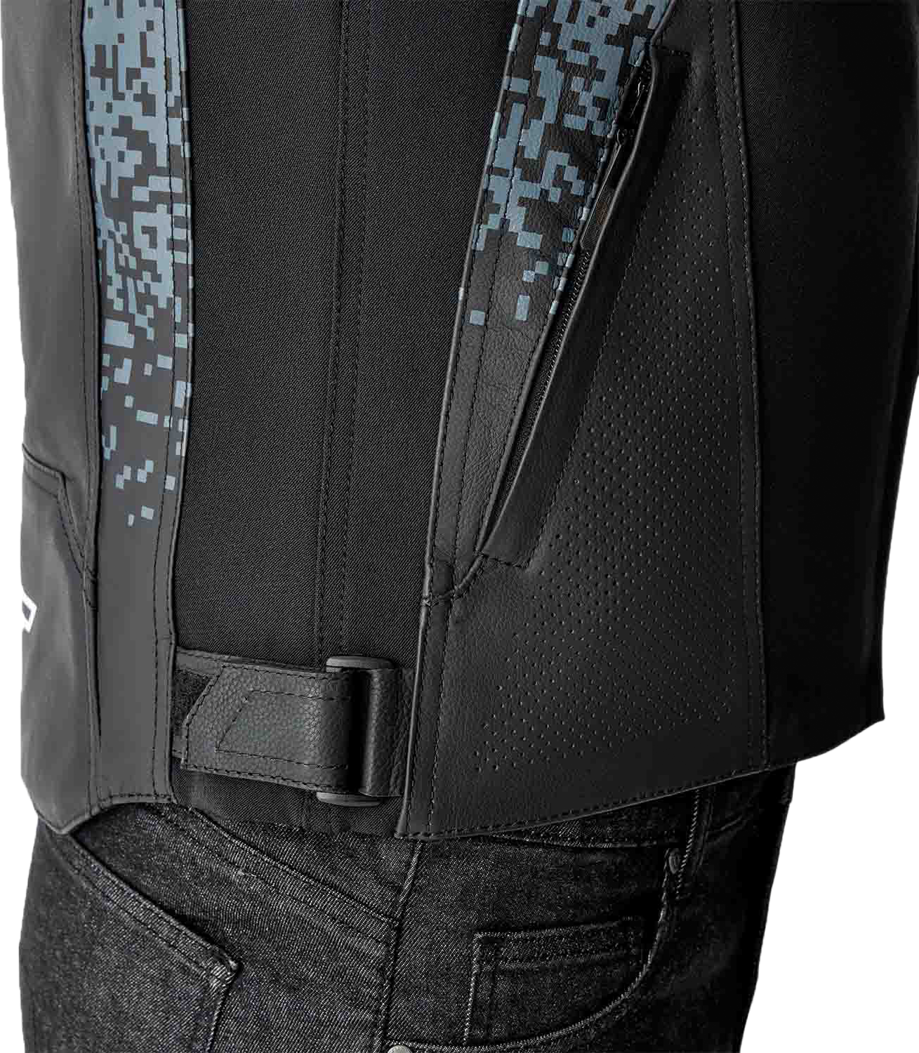 Ps Supersport K D3o Jacket Grey/Black Leather Lg
