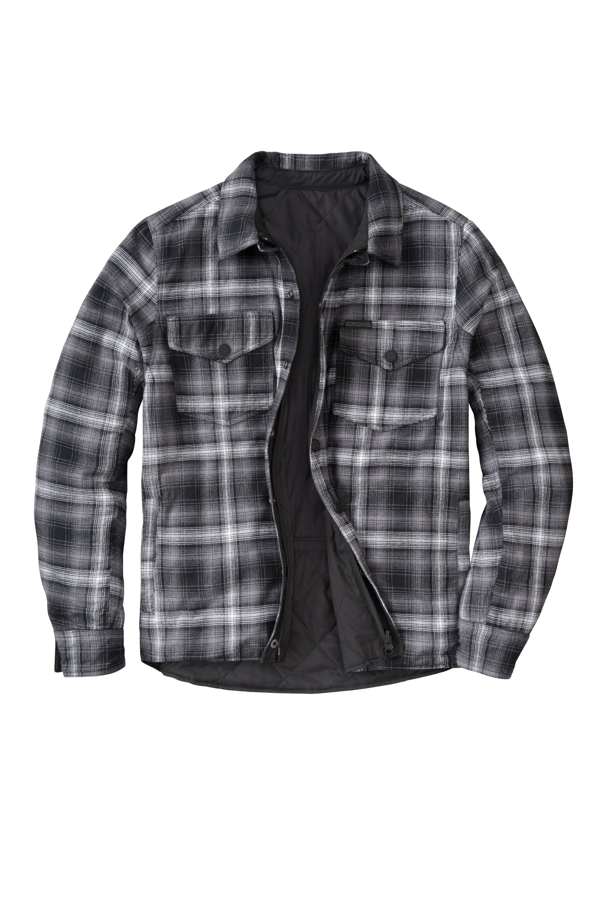 Morpheus Reversable Jacket Black/Plaid Grey Lg