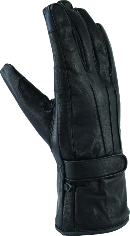 Kuryakyn Leather By River Road Taos Cold Weather Gloves Black - Small