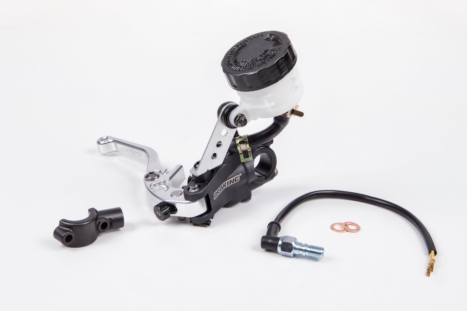 Brake Master Cylinder 19mm Lever Silver